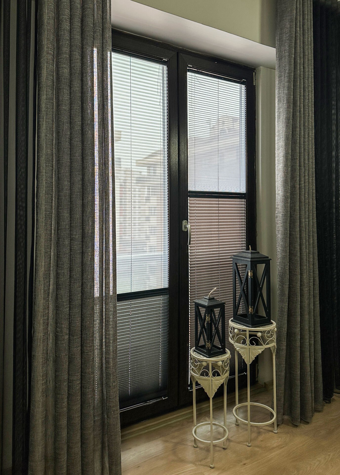 Çiftli sistem plise perde