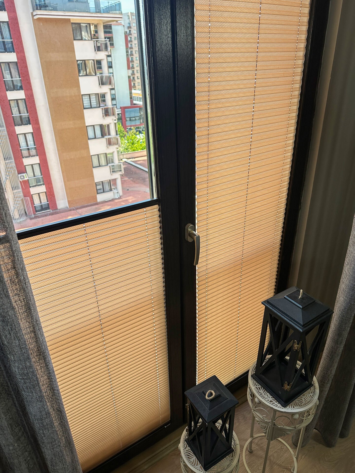 Lidya Serisi Kahve Plise Perde