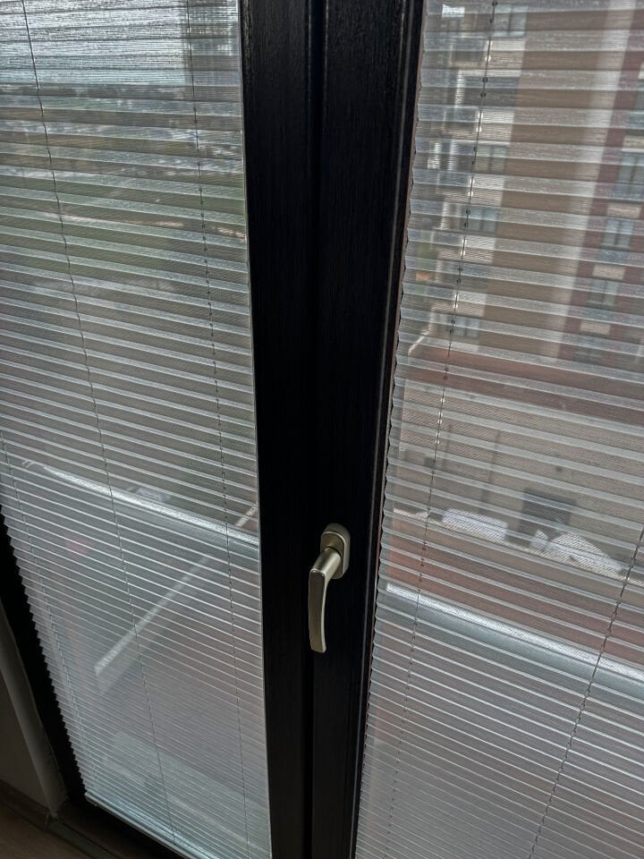 Natural Serisi Ekru Çizgili Tül Perde