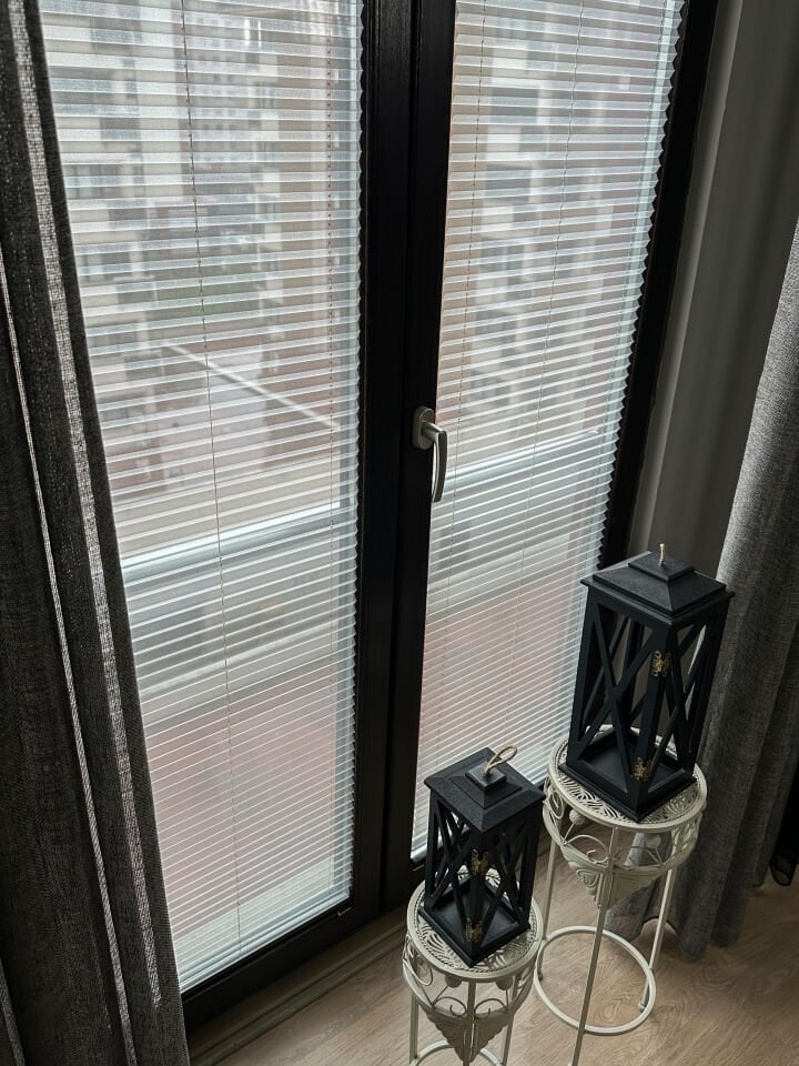 Nivla Serisi Ekru Tül Perde