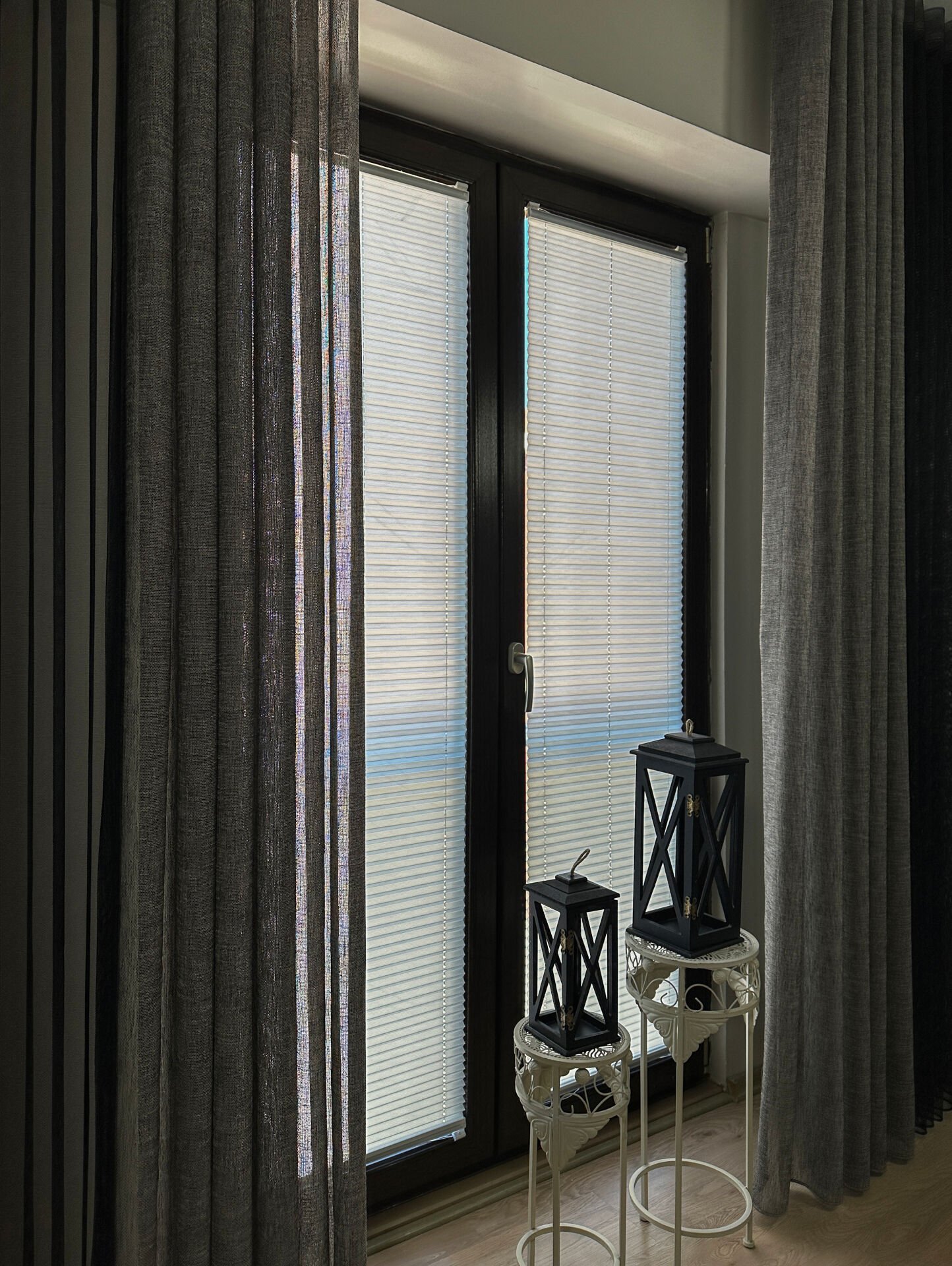 Troya Serisi Beyaz Plise Perde