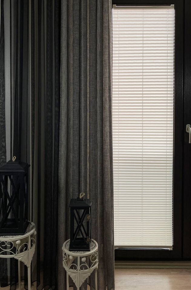 Perla Serisi Ekru Plise Perde