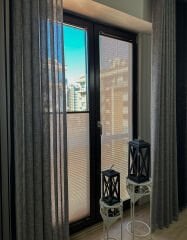 Novasilk Serisi Bej Plise Perde