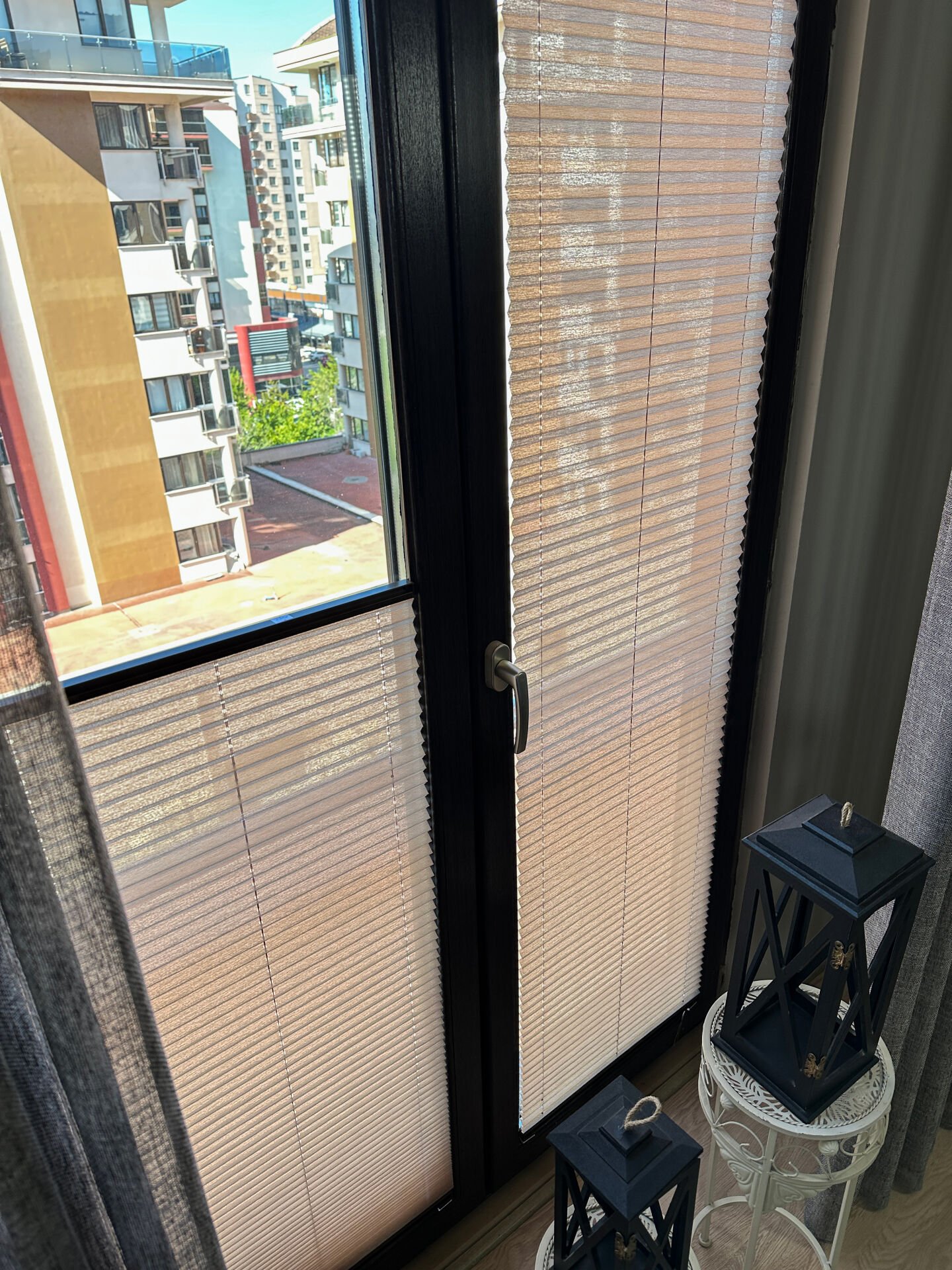 Novasilk Serisi Bej Plise Perde