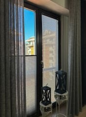 Novasilk Serisi Koyu Gri Plise Perde